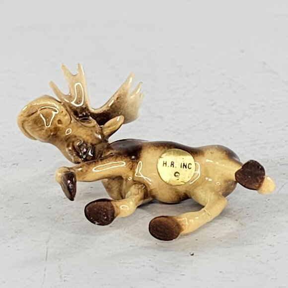 Hagen Renaker Moose Papa Miniature Figurine Antlers *Repaired Flaw* - Picture 6 of 9